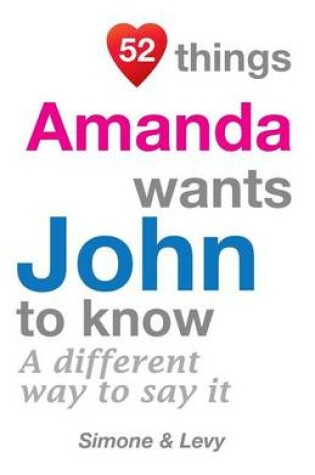 Cover of 52 Things Amanda Wants John To Know