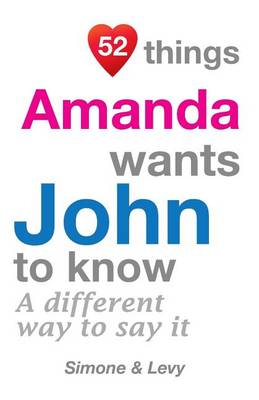 Book cover for 52 Things Amanda Wants John To Know