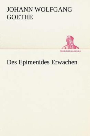 Cover of Des Epimenides Erwachen