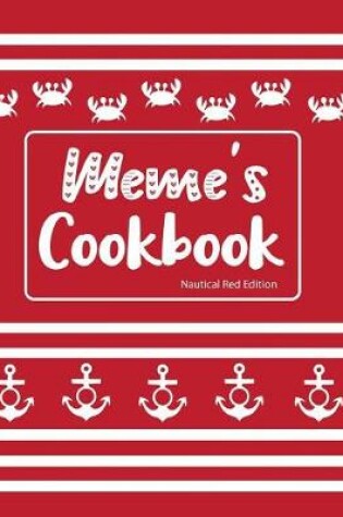 Cover of Meme's Cookbook Nautical Red Edition