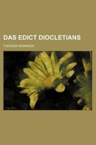 Cover of Das Edict Diocletians