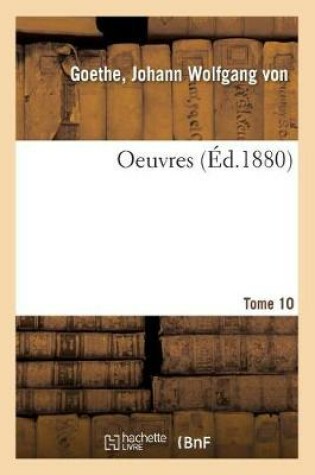 Cover of Oeuvres. Tome 10