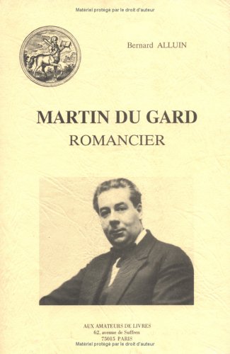 Book cover for Roger Martin Du Gard Romancier