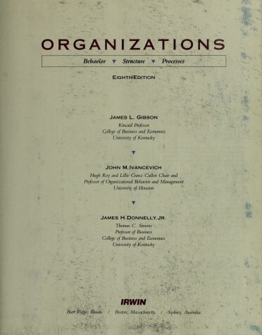 Book cover for Organizations