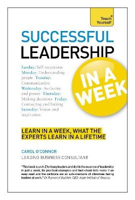 Book cover for Leadership In A Week