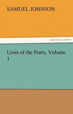 Book cover for Lives of the Poets, Volume 1