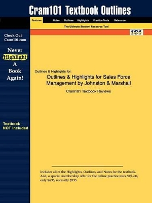 Book cover for Studyguide for Sales Force Management by Marshall, Johnston &, ISBN 9780072961836