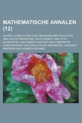 Cover of Mathematische Annalen (12)