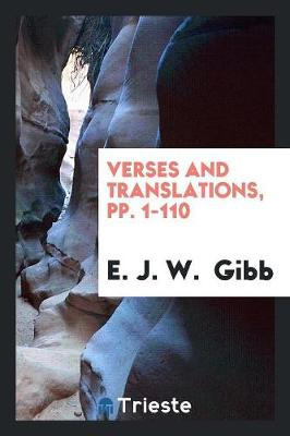 Book cover for Verses and Translations, Pp. 1-110