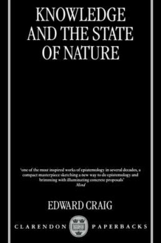 Cover of Knowledge and the State of Nature