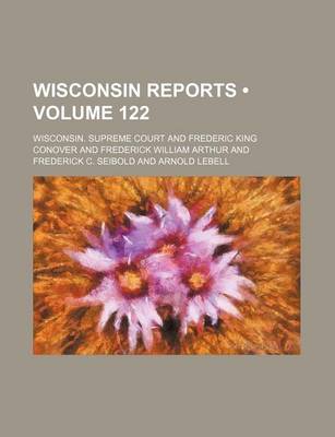 Book cover for Wisconsin Reports (Volume 122)