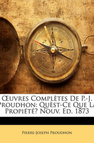 Cover of Uvres Completes de P.-J. Proudhon