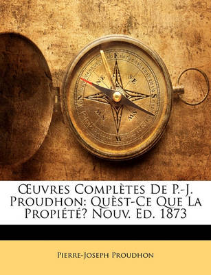 Book cover for Uvres Completes de P.-J. Proudhon