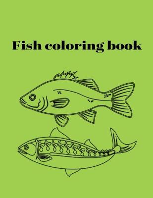 Book cover for Fish coloring book