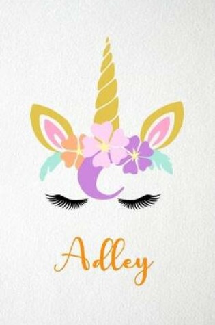 Cover of Adley A5 Lined Notebook 110 Pages