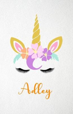 Book cover for Adley A5 Lined Notebook 110 Pages