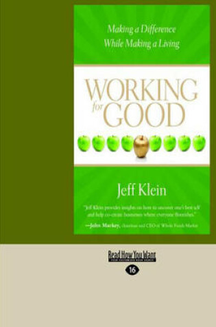 Cover of Working for Good