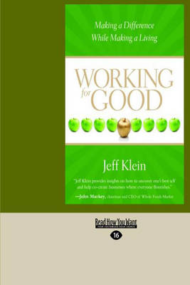 Book cover for Working for Good