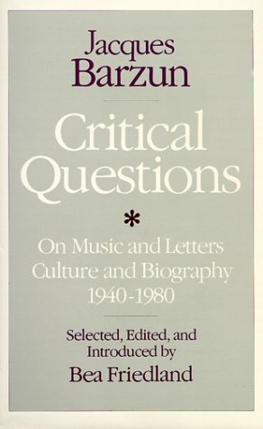 Book cover for Critical Questions