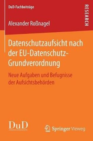 Cover of Datenschutzaufsicht nach der EU-Datenschutz-Grundverordnung