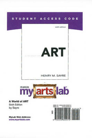 Cover of MyLab Arts -- Standalone Access Card -- for A World of Art