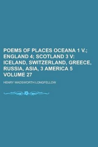 Cover of Poems of Places Oceana 1 V Volume 27