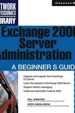 Cover of Exchange 2000 Server Administration