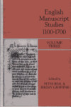 Book cover for English Manuscript Studies 1100-1700