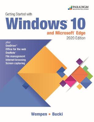 Book cover for Getting Started with Windows 10 and Microsoft Edge, 2020 Edition
