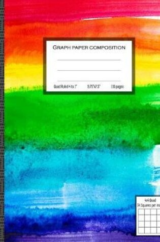 Cover of Graph Paper Composition Notebook, 4 Squares Per Inch