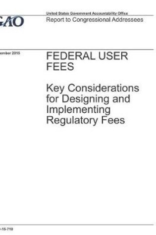 Cover of Federal User Fees