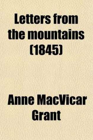 Cover of Letters from the Mountains (1845)