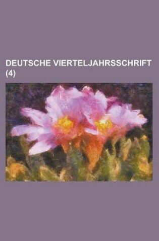 Cover of Deutsche Vierteljahrsschrift (4)