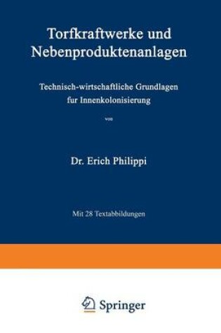 Cover of Torfkraftwerke Und Nebenproduktenanlagen