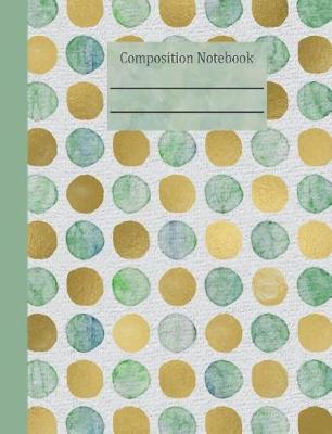 Book cover for Sea Glass Dots Composition Notebook - Blank