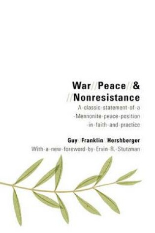 Cover of War, Peace, and Nonresistance