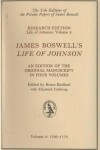 Book cover for James Boswell's "Life of Johnson"