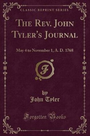 Cover of The Rev. John Tyler's Journal