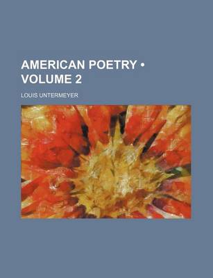 Book cover for American Poetry (Volume 2)