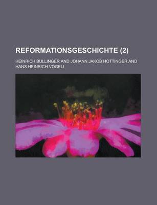 Book cover for Reformationsgeschichte (2 )