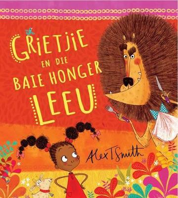 Book cover for Grietjie en die baie honger leeu