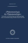 Book cover for Phanomenologie Der Phanomenologie