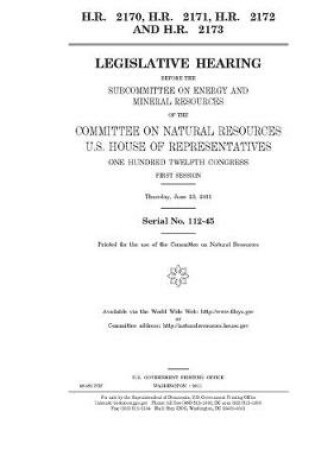 Cover of H.R. 2170, H.R. 2171, H.R. 2172, and H.R. 2173