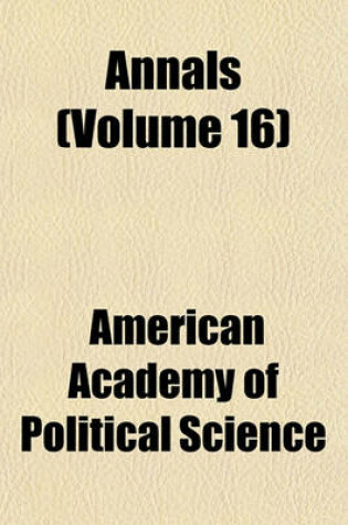 Cover of Annals (Volume 16)