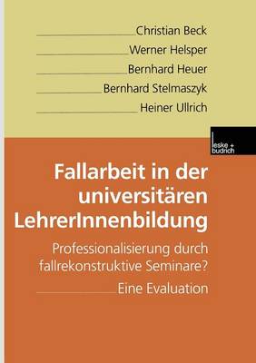 Book cover for Fallarbeit in der universitären LehrerInnenbildung