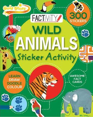 Book cover for Gold Stars Factivity Wild Animals Sticker Activity