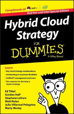 Book cover for Hybrid Cloud Strategy for Dummies, Red Hat and Intel Special Edition (Custom)