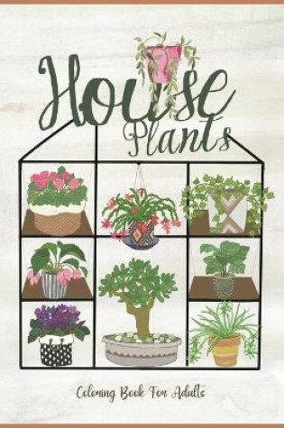 Cover of HousePlants Coloring Book for adults