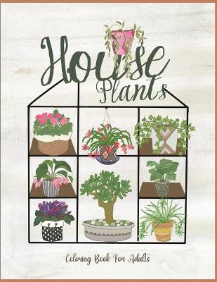 Book cover for HousePlants Coloring Book for adults