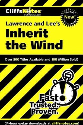 Cover of Cliffsnotes on Lawrence and Lee's Inherit the Wind